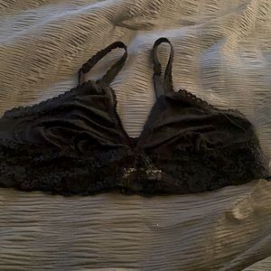 Soma Triangle Lace Trim Bralette